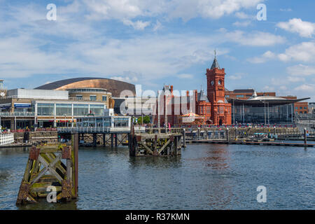 Les quais de la baie de Cardiff, Pays de Galles du Sud Banque D'Images