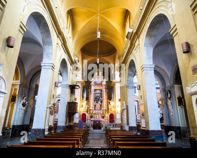 Nef de l'église San Francesco a Ripa dans le Trastevere - Rome, Italie Banque D'Images