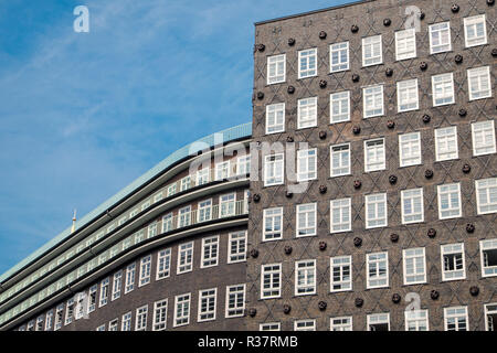 Façade de la maison du chili à Hambourg Banque D'Images