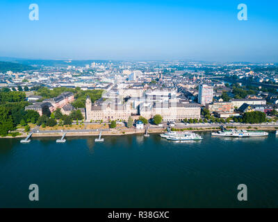 Le gouvernement prussien ou Regierungsgebaude Preussisches immeuble dans le centre-ville de Koblenz en Allemagne Banque D'Images