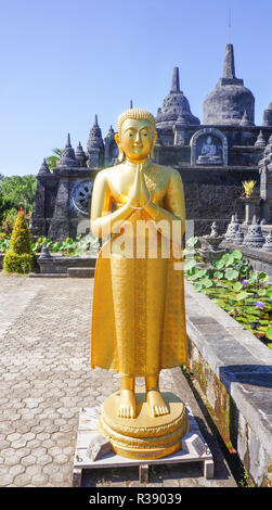 Temple bouddhiste Brahma Vihara Arama Banjar Bali, Indonésie Banque D'Images