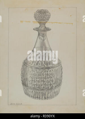 Carafe. En date du : ch. 1937. Dimensions : hors tout : 30,2 x 22,6 cm (11 7/8 x 8 7/8 in.). Médium : aquarelle et graphite sur carton. Musée : National Gallery of Art, Washington DC. Auteur : John Dana. Banque D'Images