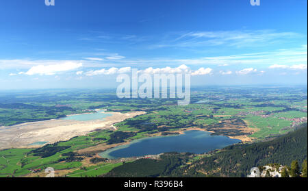 Paysage de l'antenne de la belle vallée de Bavière Banque D'Images