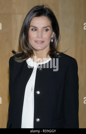 Madrid, Espagne. 22 Nov, 2018. ***Aucune ESPAGNE*** Reine Letizia d'Espagne assiste à la 10e anniversaire de 'Integra BBVA Awards' à BBVA City le 22 novembre 2018 à Madrid, Espagne. Credit : Jimmy Olsen/media/Alamy Punch Live News Banque D'Images