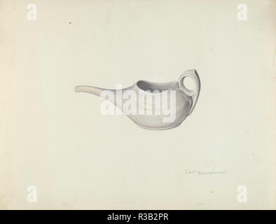 La coupe d'alimentation non valide. En date du : ch. 1939. Dimensions : hors tout : 27,6 x 35,5 cm (10 7/8 x 14 in.) Original : OBJET DE LA SAI 6 5/8' de long. Médium : aquarelle et graphite sur carton. Musée : National Gallery of Art, Washington DC. Auteur : Carl Buergerniss. Banque D'Images