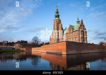 L'extérieur du château de Rosenborg, château renaissance situé à Copenhague, Danemark Banque D'Images