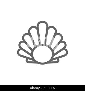 Perl simple dans une icône de la ligne du shell. Signe et symbole illustration design. Isolé sur fond blanc Banque D'Images