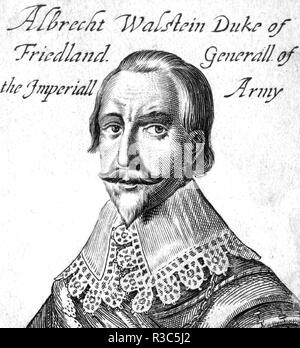 ALBRECHT von WALLENSTEIN (1583-1634), chef militaire et noble de Bohême Banque D'Images