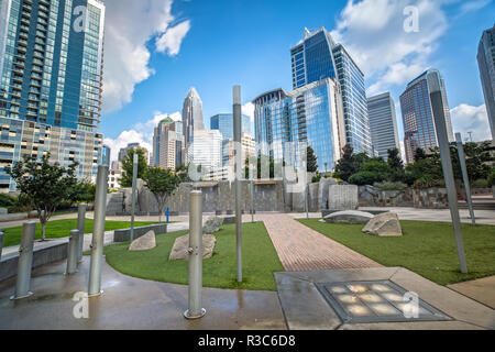 Romare Bearden Park à Charlotte NC Banque D'Images