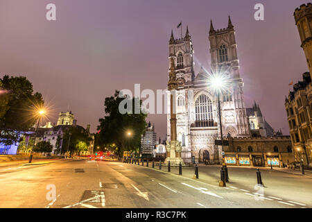 Vue de l'abbaye de Westminster à Londres Banque D'Images