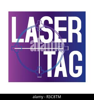 Logo vector pour airsoft et laser tag Illustration de Vecteur