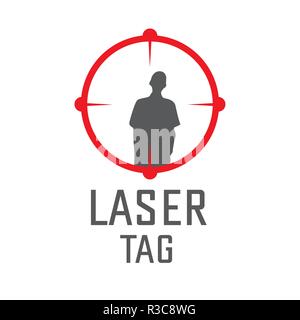 Logo vector pour airsoft et laser tag Illustration de Vecteur