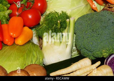 Les légumes frais biologiques Banque D'Images