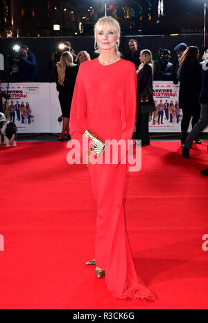 Joely Richardson assistant à la Noël survivant avec les parents une première mondiale à la vue West End, Leicester Square, Londres. ASSOCIATION DE PRESSE Photo. Photo date : mercredi 21 novembre, 2018. Crédit photo doit se lire : Ian West/PA Wire Banque D'Images