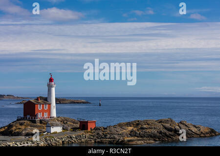 Le phare de Fisgard à Victoria, Colombie-Britannique, Canada Banque D'Images