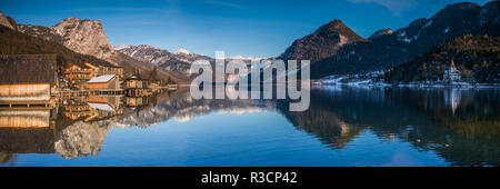 L'Autriche, Styrie, Bad Aussee, lac Grundlsee Banque D'Images