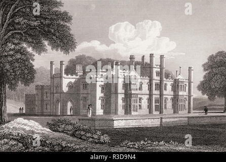 Dunmore Park, Airth, Falkirk, 19e siècle, de l'Athènes moderne par Th. H. Shepherd Banque D'Images
