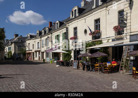 Village de Fontevraud, Loire, France Banque D'Images