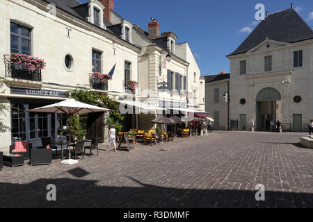 Village de Fontevraud, Loire, France Banque D'Images