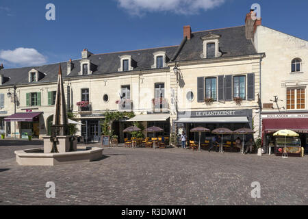 Village de Fontevraud, Loire, France Banque D'Images