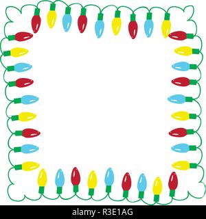 Illustration vecteur de lumières de Noël vacances d'arrière-plan. Illustration de Vecteur