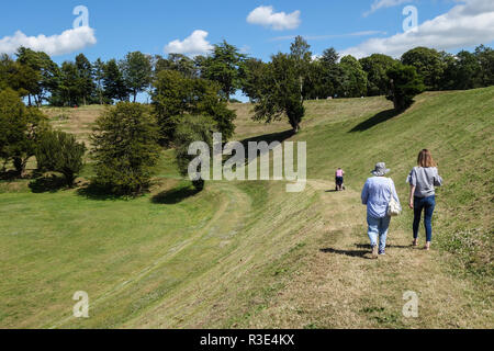 Balades Familiales à Dalkeith Country Park Banque D'Images