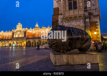 La sculpture à Cracovie Banque D'Images