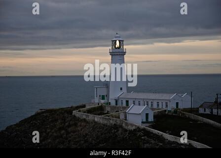 Phare de South Stack, Hamburg, Nord du Pays de Galles, Royaume-Uni Banque D'Images