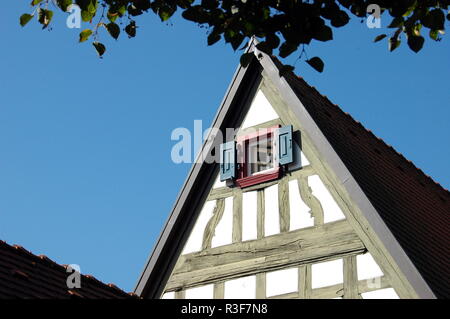 Pignon de petit centre culturel à rheinzabern Banque D'Images