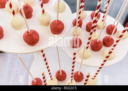 Dans les déserts de mariage candy bar Banque D'Images