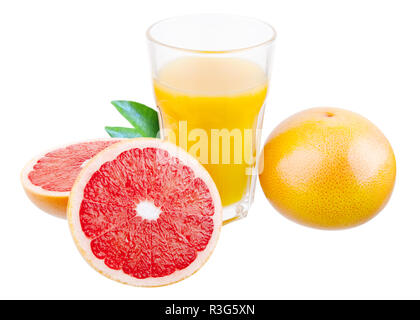 Le jus de pamplemousse Banque D'Images
