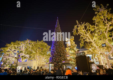 Los Angeles, novembre 19 : 17e édition de la fête de l'illumination de l'arbre d'événement Citi le Nov 19, 2018 à Los Angeles Banque D'Images