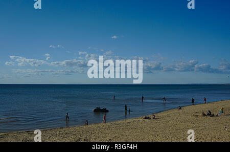 Frankston, VIC / AUSTRALIE - 13 Oct 2018 : Avis de Frankston beach un samedi Banque D'Images