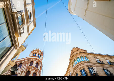 Photo d'un portrait de bâtiments anciens de Séville, Espagne Banque D'Images
