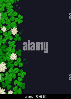 Saint Patricks Day vector background with copy space Illustration de Vecteur