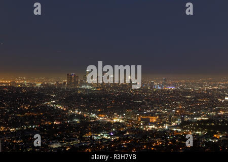 Los Angeles à partir de l'observatoire griffith Banque D'Images