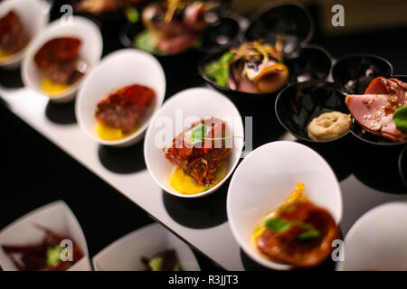 Plus de détails comme un repas hors-d faite avec des ingrédients de la cuisine traditionnelle roumaine Banque D'Images