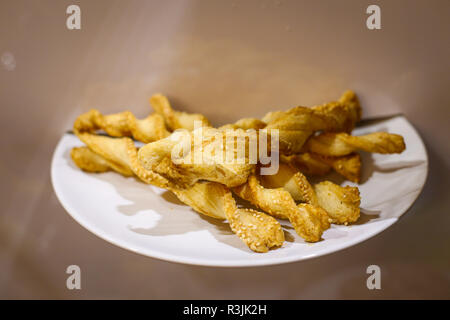 Close up de pâtisseries de sésame Banque D'Images