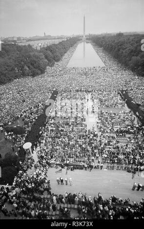 Marche sur Washington le 28 août 1963 Banque D'Images