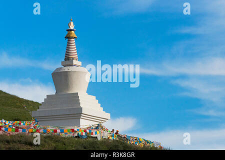 Chorten de Tagong, Monastère Tagong, l'ouest du Sichuan, Chine Banque D'Images