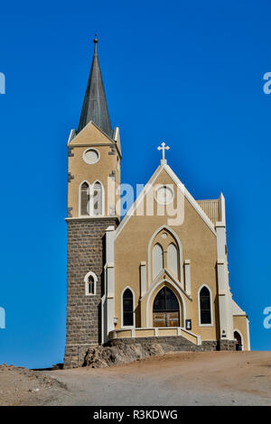L'Afrique, la Namibie, l'Église (Felsenkirche) à Luederitz Banque D'Images