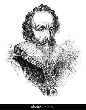 William Alexander, 1er comte de Stirling (1567-1640) de Menstrie, Clackmannanshire était un courtisan et poète écossais qui a participé à la colonisation de l'écossais d'habitation à Port-Royal, en Nouvelle-Écosse et à Long Island, New York. Il a obtenu faveur à la cour de Charles I d'Angleterre en 1625. Il a construit une réputation de poète et écrivain de tragédies, rimée et aidé le roi James I et VI dans la préparation de la version métrique connue comme 'les psaumes du Roi David, traduit par King James' et publié par l'autorité de Charles I. Banque D'Images