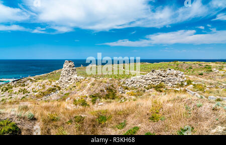 Ruines de Chersonesus, une ancienne colonie grecque. Sébastopol, en Crimée Banque D'Images