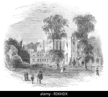 Hampden House est une maison de campagne dans le village de Great Hampden, entre mont et de Princes Risborough dans Buckinghamshire. Le noyau de la maison actuelle est la période élisabéthaine, mais la plus grande partie de la maison d'origine a été reconstruite en brique dans le 17e siècle, cela a été à nouveau modifié au xviiie siècle. Aussi sur le terrain se trouve l'église paroissiale, tenant un monument à John Hampden, le célèbre patriote, qui sont morts de blessures reçues à la bataille de Chalgrove pendant la guerre civile anglaise en 1643 pour la lutte contre les parlementaires. Banque D'Images