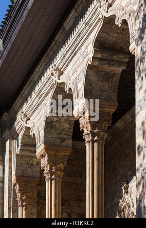 L'Iran, Téhéran, Sa'D Abad complexe de palais, Résidence d'été au cours de la période Pahlavi, Green Palace, palais Shahvand Banque D'Images