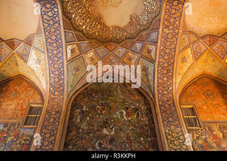 Au centre de l'Iran, Ispahan, Musée des Arts Décoratifs, intérieur Détail Banque D'Images