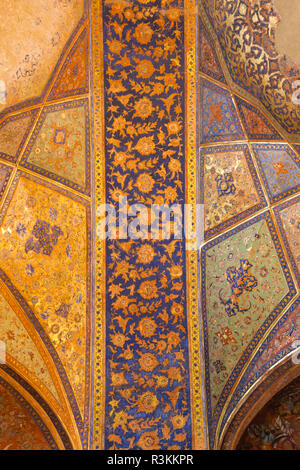 Au centre de l'Iran, Ispahan, Musée des Arts Décoratifs, intérieur Détail Banque D'Images