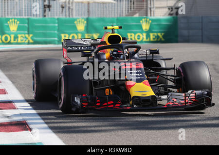 Abu Dhabi, EAU. 23 novembre, 2018. Sport Grand Prix de Formule 1 Abu Dhabi 2018 Dans le pic : Max Verstappen (NED) Red Bull Racing RB14 Crédit : LaPresse/Alamy Live News Banque D'Images