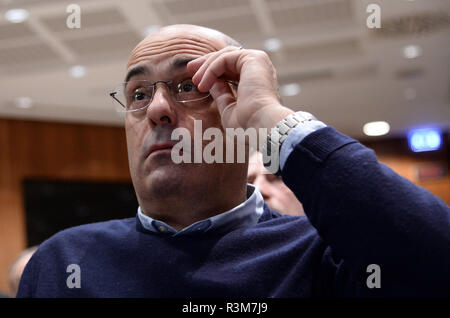 Rome, Italie, 24 novembre 2018. d'une réunion organisée par Futura, avec Laura Boldrini et Nicola Zingaretti Dans le pic Nicola Zingaretti Crédit : LaPresse/Alamy Live News Banque D'Images