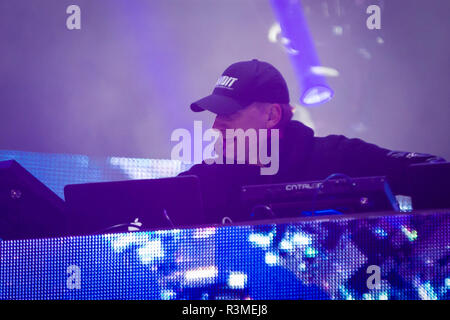 'DJ PAUL VAN DYK' pendant les célébrations du Nouvel An concert le 01 janvier 2016 à Varsovie, Pologne. Banque D'Images